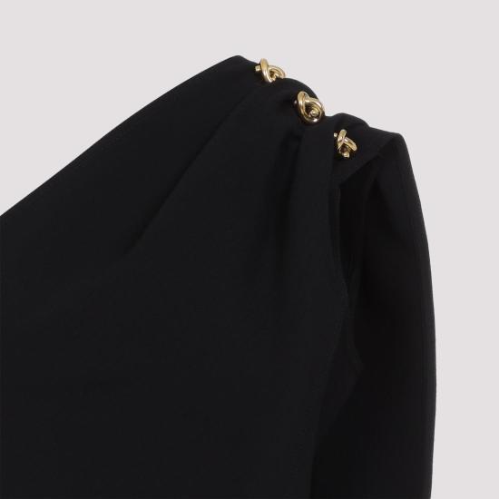  보테가베네타 민소매 티셔츠 보테가 베네타 비대칭  블랙 - BOTTEGA VENETA