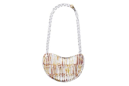  제인 다렌스부르그 목걸이/팬던트 제인 다렌스버그 격자 유리 목걸이, 호박/거북이 무늬