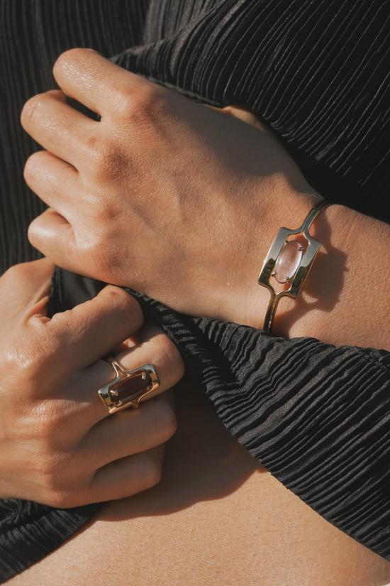  린지 루이스 반지 월튼  골드/브라운 - LINDSAY LEWIS