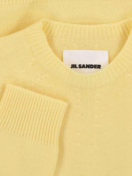 질샌더 스웨터 질 샌더 버진 울 크루넥  옐로우 - JIL SANDER