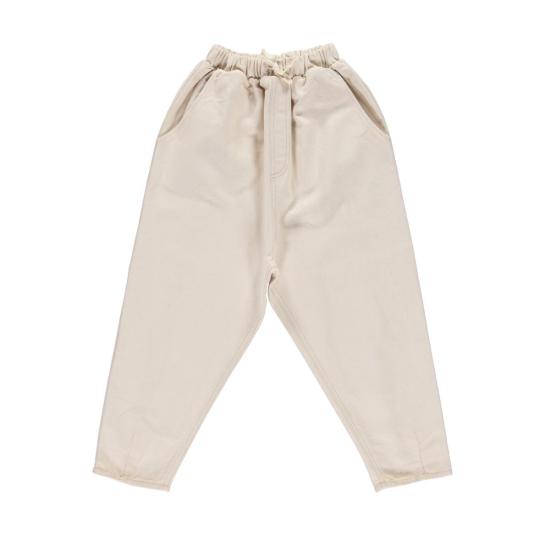  [키즈] Liilu 트레이닝/조거 팬츠 키즈 리일루 데님  에크루 - LIILU