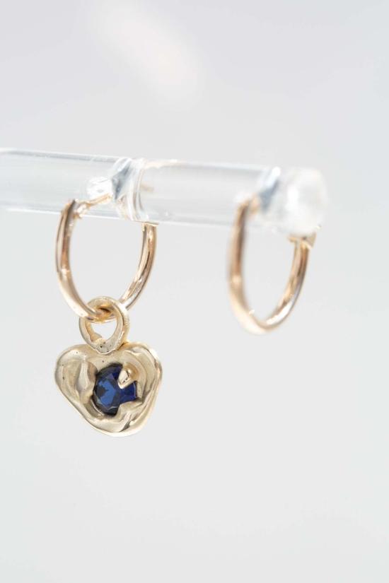  브루나 테노리오 주얼리 이어링 하트비트 후프 귀걸이