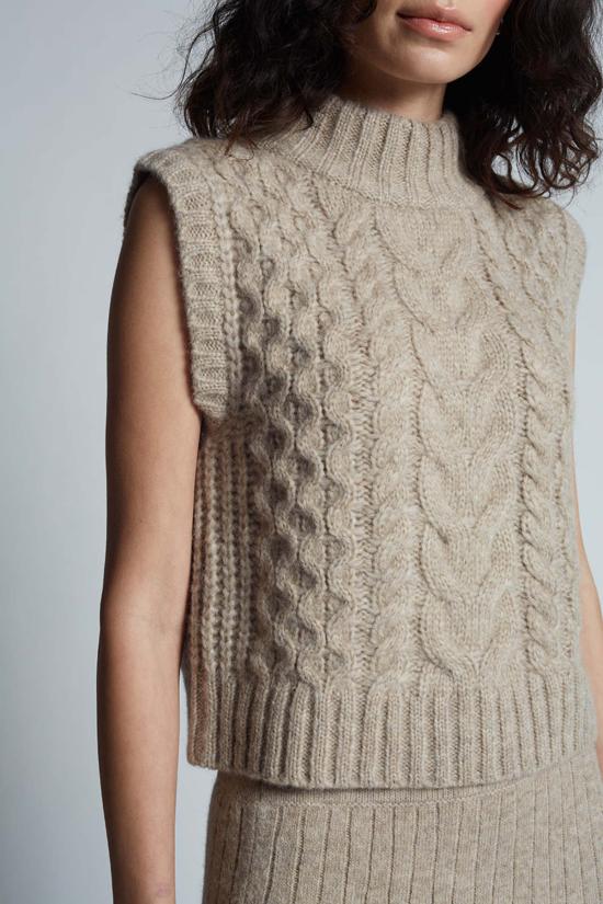  일레븐 식스 민소매 티셔츠 아다 탱크 오트밀 멜란지 - ELEVEN SIX