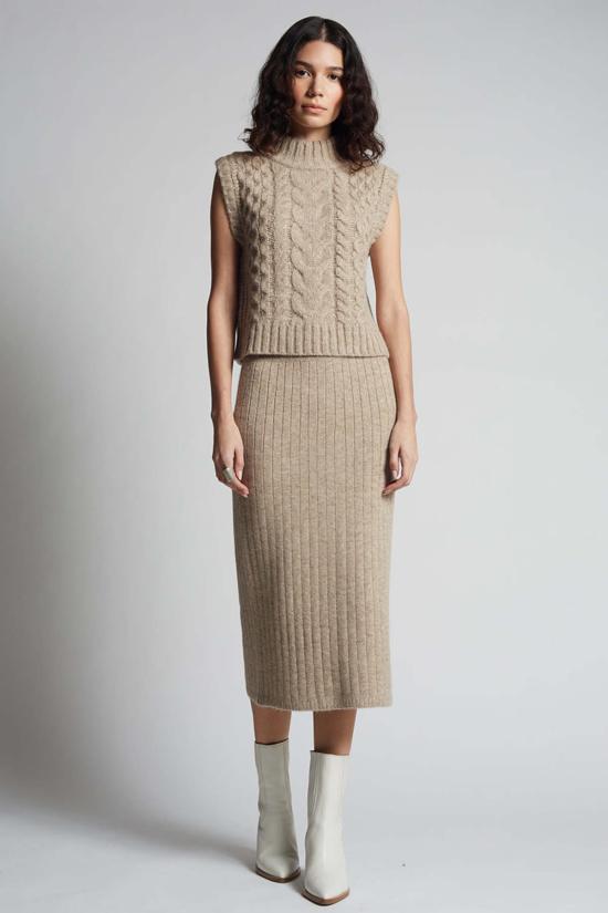  일레븐 식스 민소매 티셔츠 아다 탱크 오트밀 멜란지 - ELEVEN SIX