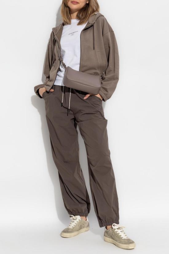  엠포리오 아르마니 반팔 티셔츠 로고 티셔츠 화이트 - EMPORIO ARMANI