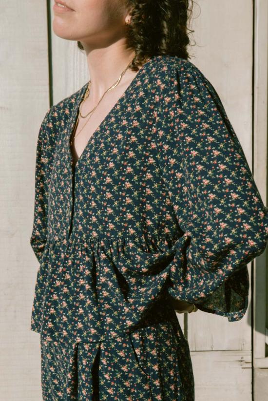  Jess Meany 긴팔 티셔츠 제스 미니 루핀 블라우스