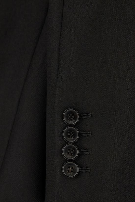  생로랑 수트 자켓 캐시미어 블레이저 느와르 - SAINT LAURENT