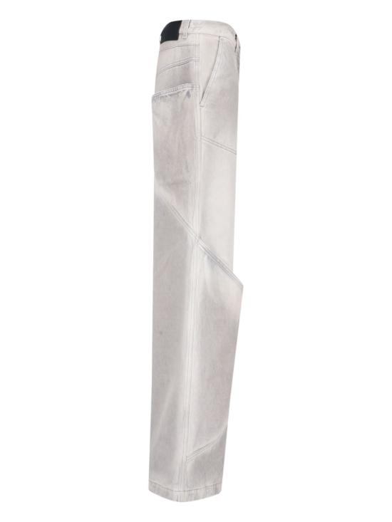  디 아티코 데님 팬츠 아티코 롱 팰리스 진 빈티지 그레이 - THE ATTICO