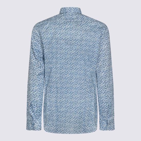  에트로 데님 셔츠 코튼  블루 - ETRO