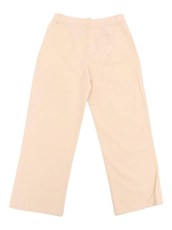  [키즈] 버버리 트레이닝/조거 팬츠 키즈 미드라이즈 스트레이트 레그  베이지 - BURBERRY