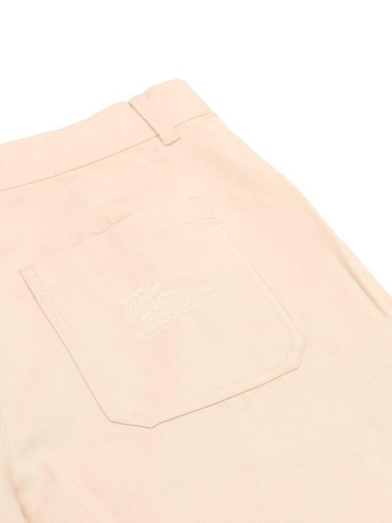  [키즈] 버버리 트레이닝/조거 팬츠 키즈 미드라이즈 스트레이트 레그  베이지 - BURBERRY