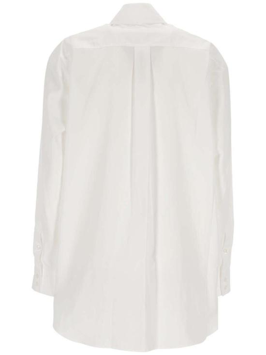  시몬로샤 셔츠 시몬 로샤 아플리케 디테일 긴팔 버튼 셔츠 화이트 - SIMONE ROCHA
