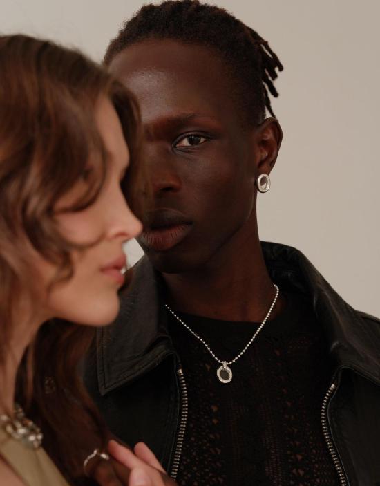  클레드 목걸이/팬던트 코어 볼 체인 루프 목걸이 - CLED