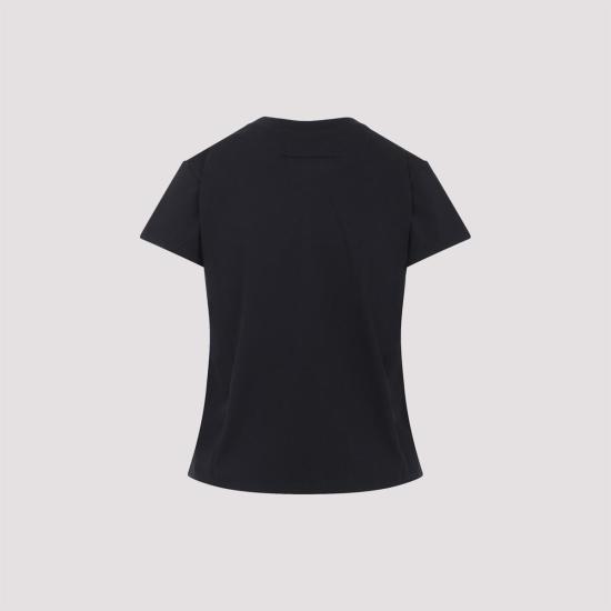  MM6 메종마르지엘라 반팔 티셔츠 Mm6 메종 마르지엘라 티셔츠 블랙 - MM6 MAISON MARGIELA