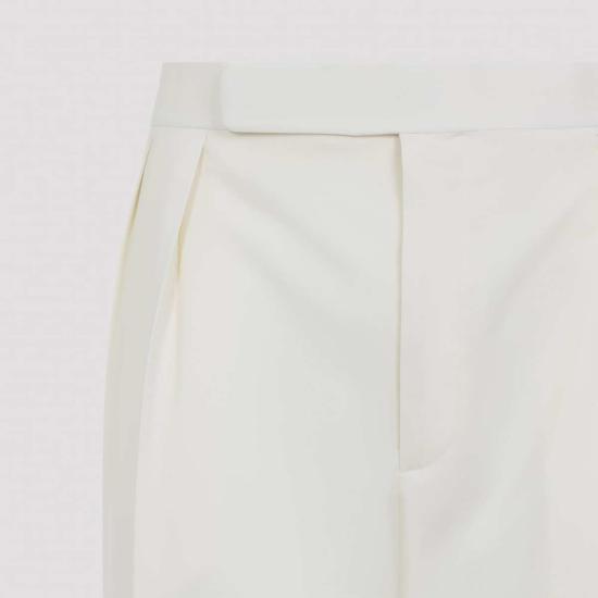  랄프 로렌 스트레이트 팬츠 퍼플 라벨  크림 - RALPH LAUREN