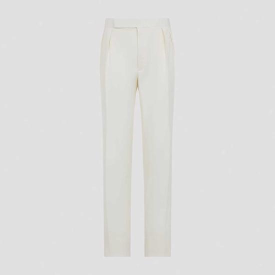  랄프 로렌 스트레이트 팬츠 퍼플 라벨  크림