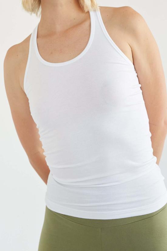  On/off essentials 민소매 티셔츠 온/오프 에센셜 대나무 스쿱넥 탱크탑 - OTHER BRANDS