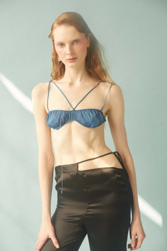  루이자 에 라 루나 민소매 티셔츠 루이자 엣 라 루나 알라이아 브라렛 오션 미스트