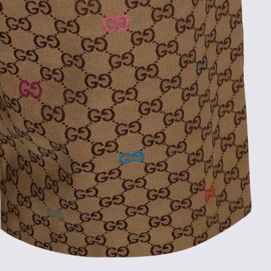  [키즈] 구찌 쇼츠/버뮤다 베이지 코튼 쇼츠 Camelorangemc - GUCCI