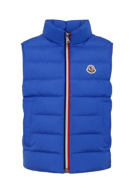  [키즈] 몽클레어 자켓 로고가 있는 남아용 아동 조끼