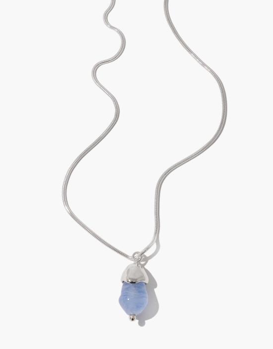  클레드 목걸이/팬던트 솔라스 드롭 목걸이 스네이크 체인