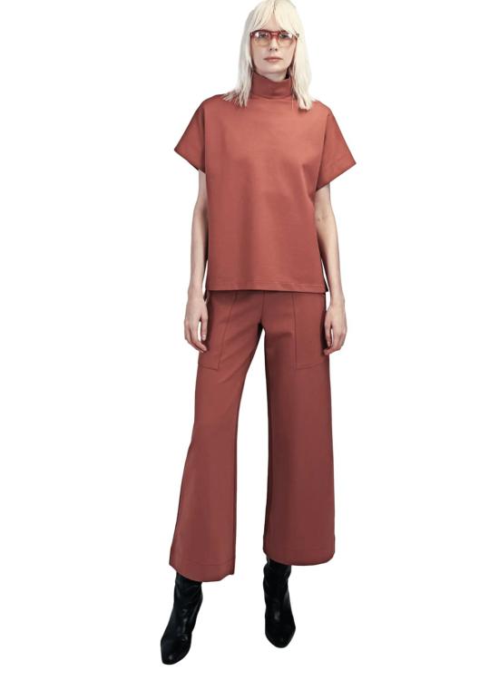  메그 블라우스 스모크 탑 - MEG