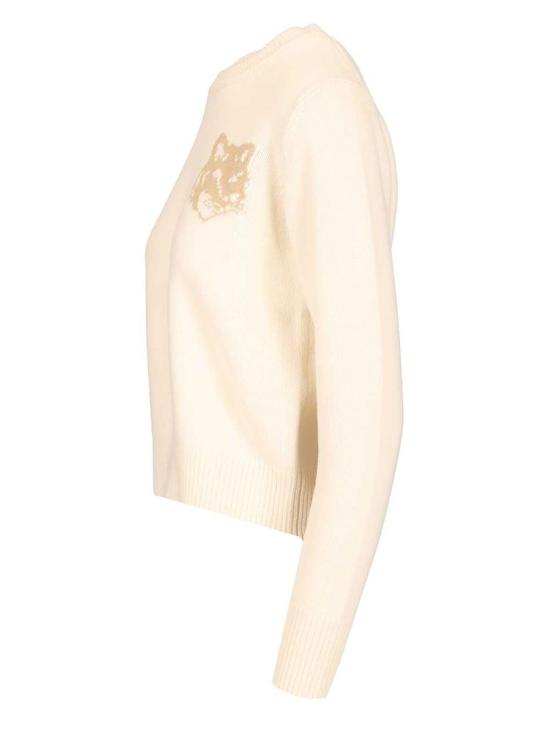  메종키츠네 스웨터 메종 키츠네 메리노 울  솔리터리 스타/사파리 - MAISON KITSUNE