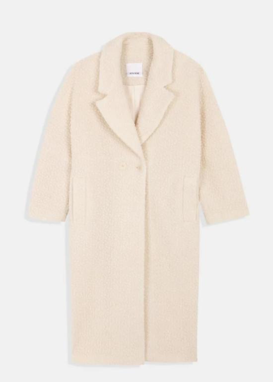  리타 트렌치 코트 로우 세투트 아이스 코트 크림 - RITA