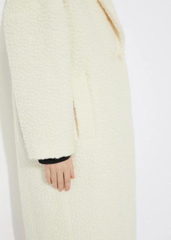  리타 트렌치 코트 로우 세투트 아이스 코트 크림 - RITA