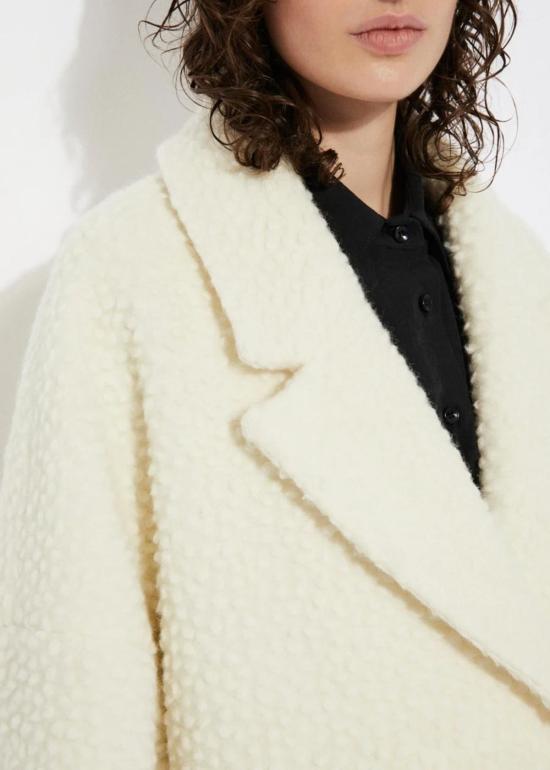  리타 트렌치 코트 로우 세투트 아이스 코트 크림 - RITA