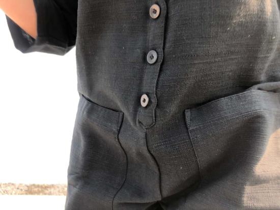  Happy French Gang 점프수트 Happyfrenchgang 텍스처드  블랙 - OTHER BRANDS