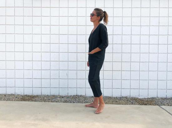  Happy French Gang 점프수트 Happyfrenchgang 텍스처드  블랙 - OTHER BRANDS