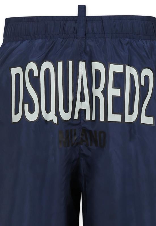  [키즈] 디스퀘어드2 스윔팬츠 키즈  수영 반바지 블루 - DSQUARED2