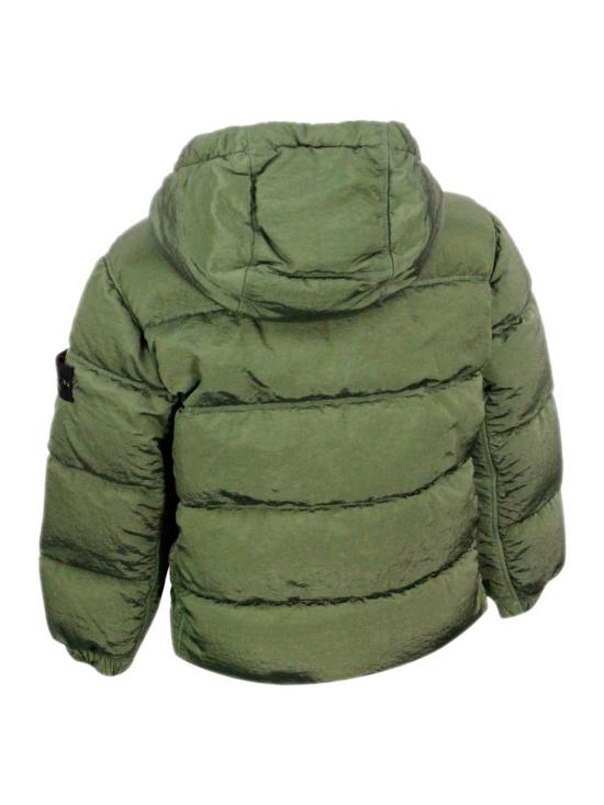  [키즈] 스톤 아일랜드 자켓 키즈  재킷 베르데 세이지 - STONE ISLAND