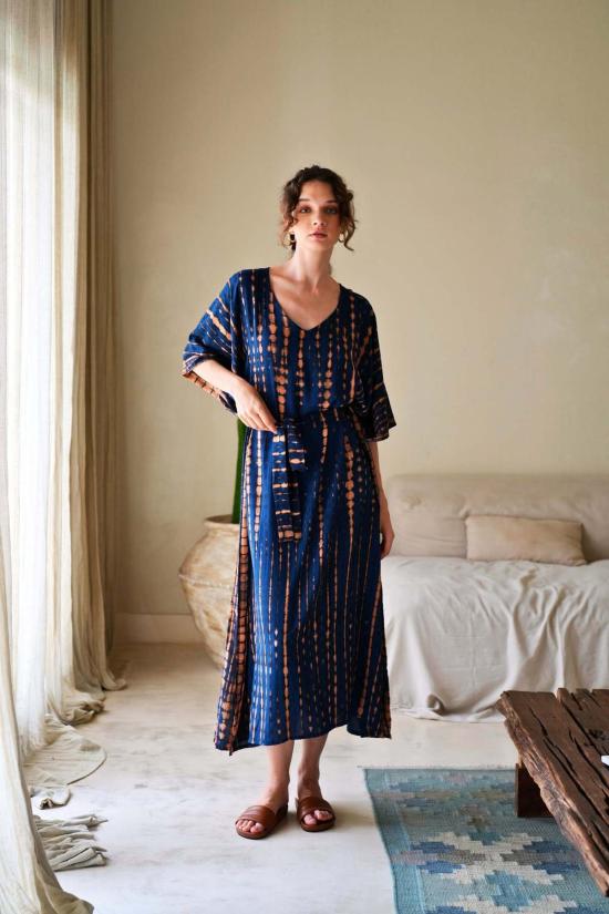  Pink Haley 롱 원피스 핑크 헤일리 나탈리 카프탄 드레스 오션 블루 - PINK HALEY