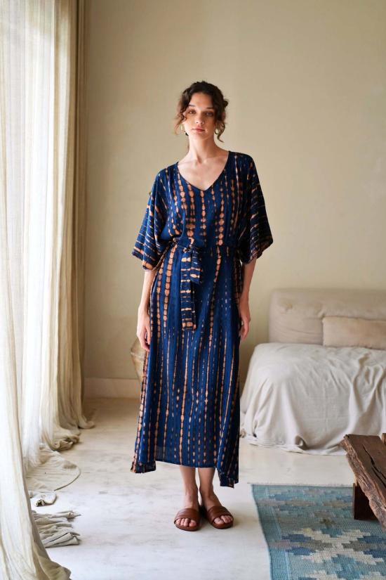  Pink Haley 롱 원피스 핑크 헤일리 나탈리 카프탄 드레스 오션 블루 - PINK HALEY