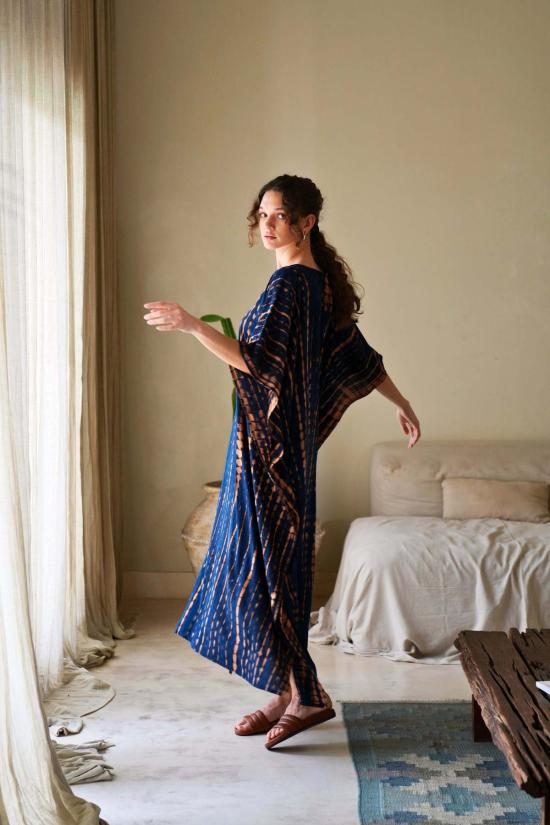  Pink Haley 롱 원피스 핑크 헤일리 나탈리 카프탄 드레스 오션 블루 - PINK HALEY