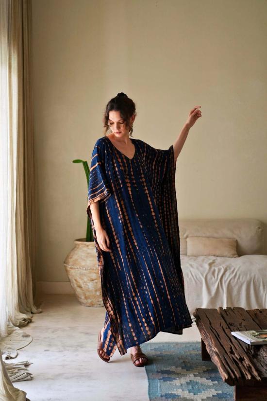  Pink Haley 롱 원피스 핑크 헤일리 나탈리 카프탄 드레스 오션 블루 - PINK HALEY