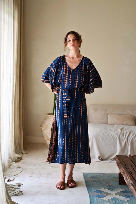  Pink Haley 롱 원피스 핑크 헤일리 나탈리 카프탄 드레스 오션 블루 - PINK HALEY