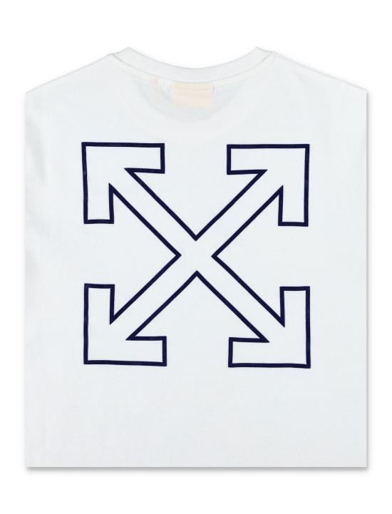  [키즈] 오프화이트 탑 애로우 로고 티셔츠 (화이트) (어린이용) - OFF WHITE