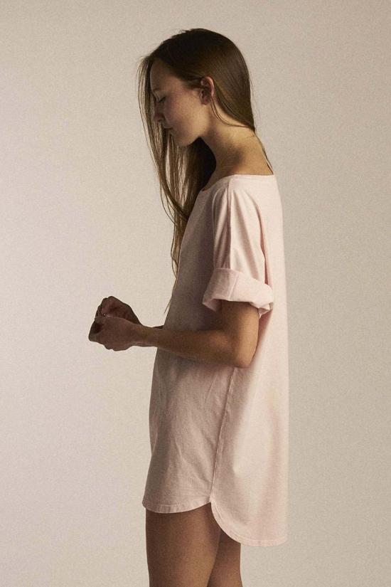  Salua Lingerie 라운지 웨어 살루아 란제리 이지 보트넥 나이트셔츠 - SALUA LINGERIE