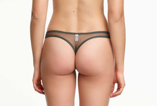  Yasmine Eslami 팬티 야스민 에슬라미 잔느 베이직 메쉬 끈 블랙 포레스트