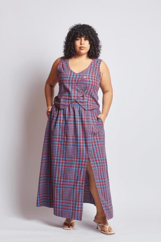  RUJUTA SHETH 롱 스커트 루주타 셰스 카르멘 스커트 비콘 체스 - OTHER BRANDS