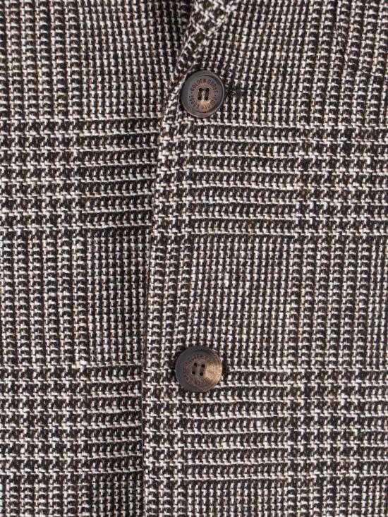  골든구스 수트 자켓 골든 구스 싱글 브레스티드 블레이저 브라운 - GOLDEN GOOSE