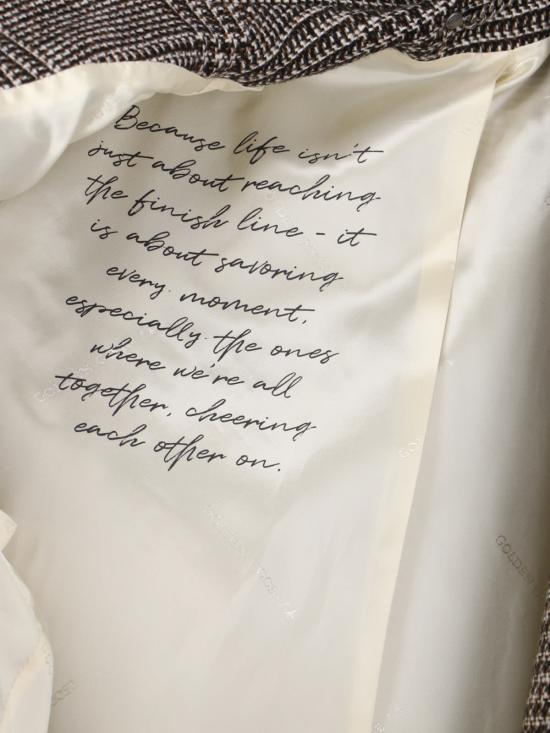  골든구스 수트 자켓 골든 구스 싱글 브레스티드 블레이저 브라운 - GOLDEN GOOSE