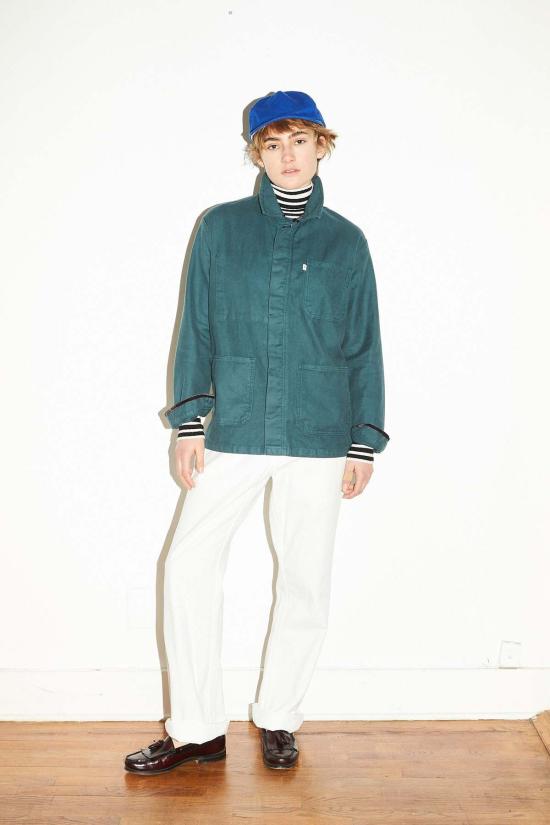  리미티드 에디션 자켓 한정판 프랑스 작업복 재킷 세이지 색상 - LIMITED EDITION