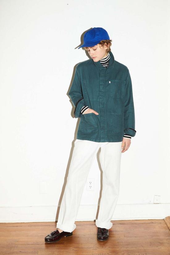  리미티드 에디션 자켓 한정판 프랑스 작업복 재킷 세이지 색상 - LIMITED EDITION