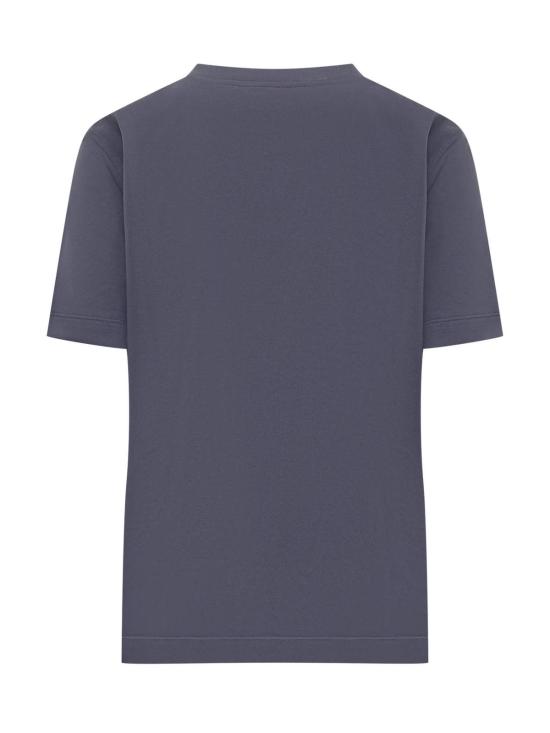  브루넬로 쿠치넬리 반팔 티셔츠 Brunello Cucinelli 티셔츠 블루 - BRUNELLO CUCINELLI