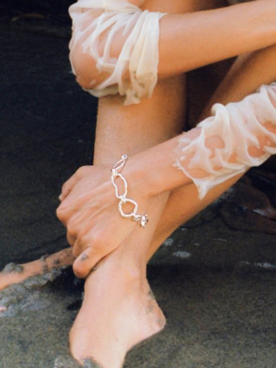  수아이 커프스 링크/타이 홀더 리브 체인 팔찌 - SUAI