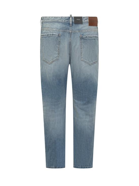  디스퀘어드2 데님 팬츠 Dsquared2 브로 진 네이비 블루 - DSQUARED2